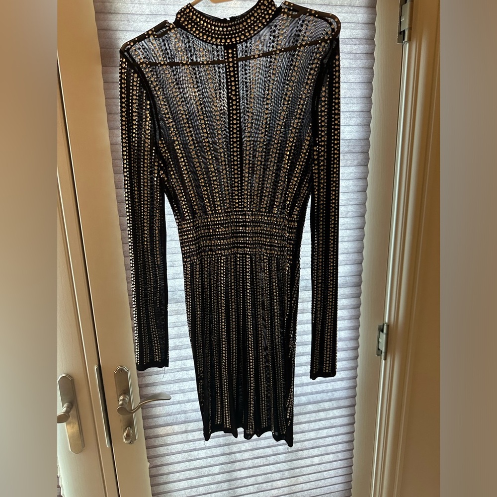 black sheer dress!